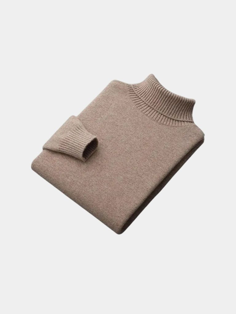 100% Merino Wool Turtleneck Sweater