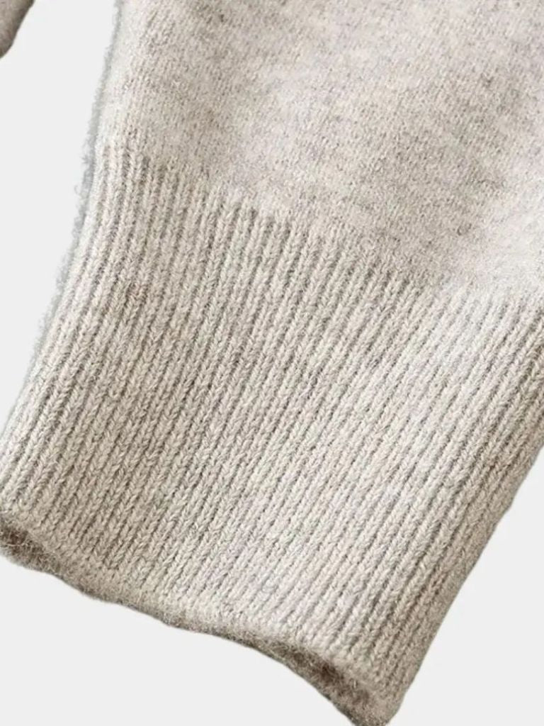 100% Merino Wool V Neck Knitwear Cardigan Sweater