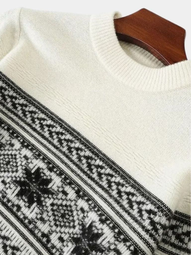 100% Wool Fair Isle Pullover Sweater Jumper