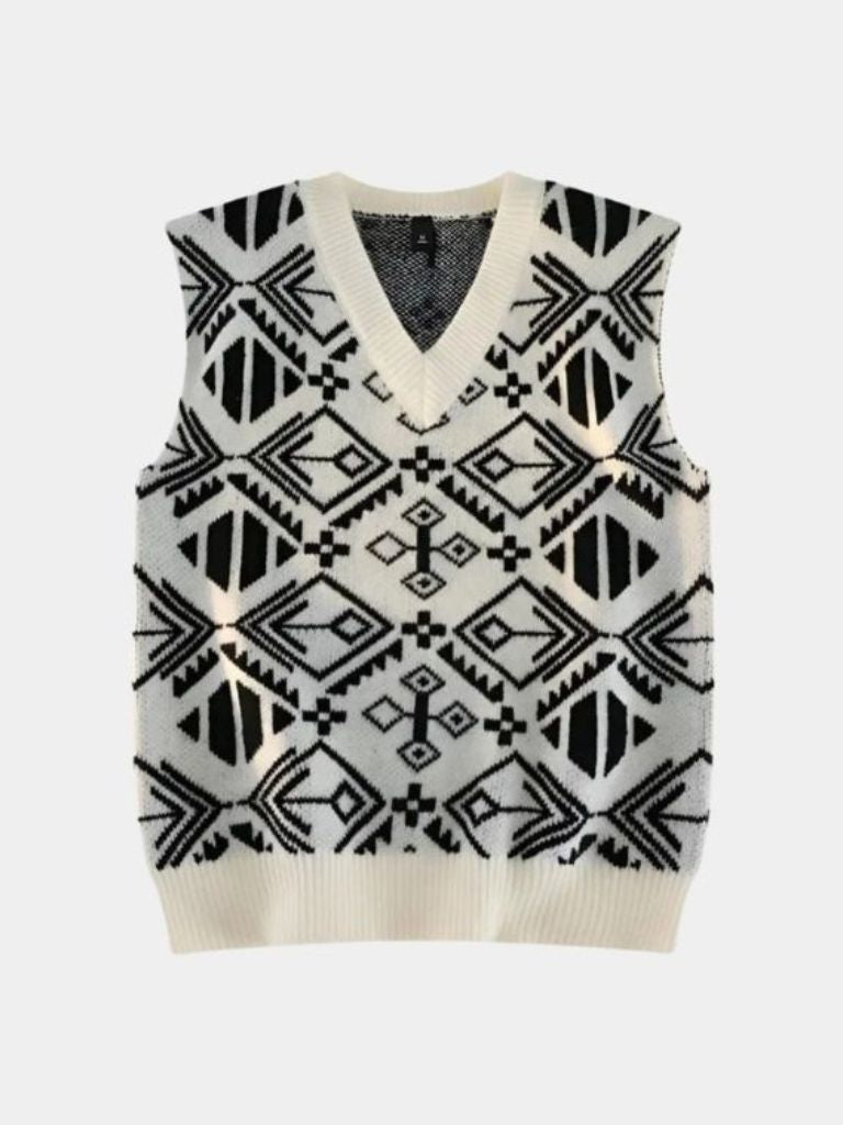 Academic Retro Knit Vest