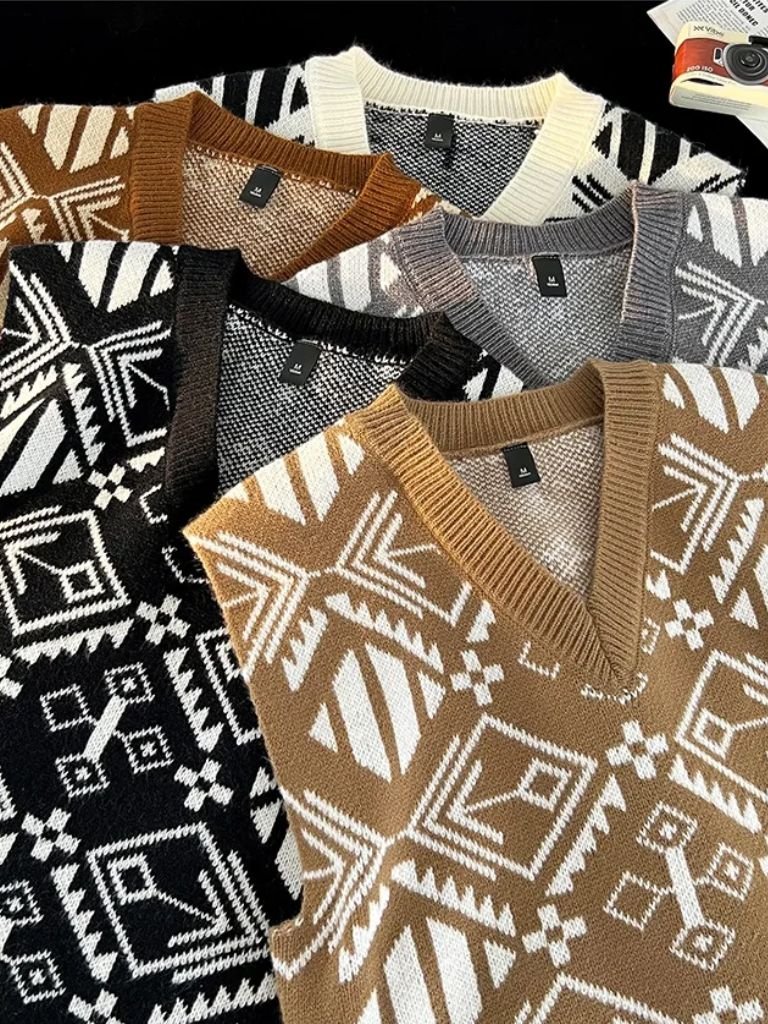 Academic Retro Knit Vest