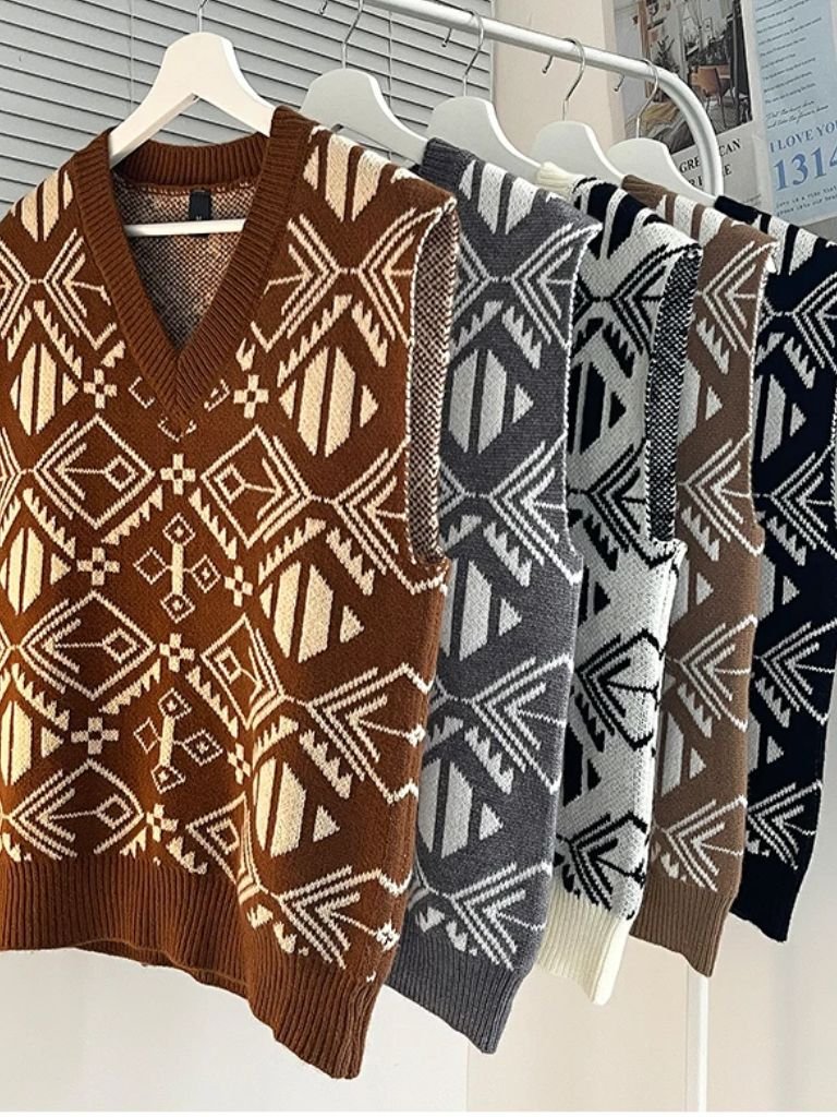 Academic Retro Knit Vest