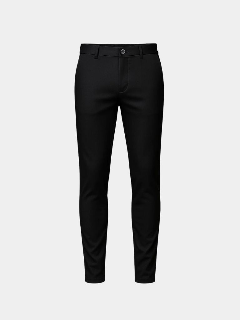 Bamboo Fiber Minimalist Straight Trousers - Cross & Crown