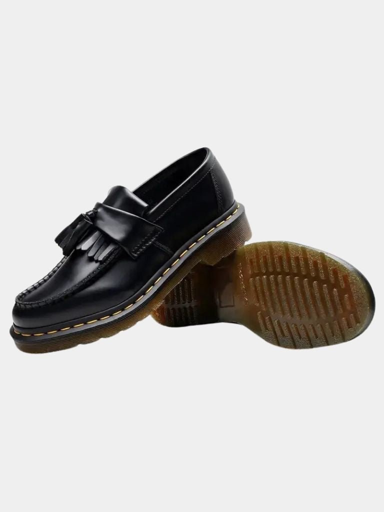 Black Leather Loafers - Cross & Crown