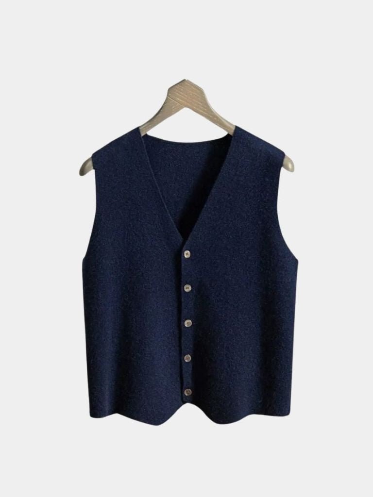Cashmere Cardigan Vest