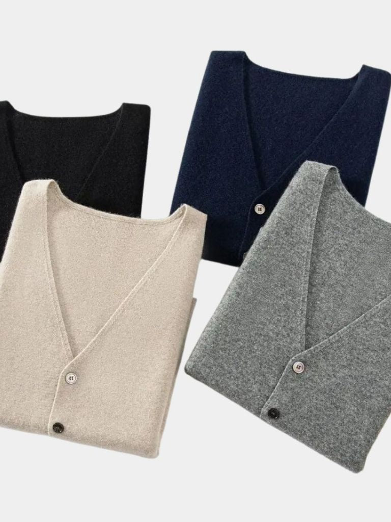 Cashmere Cardigan Vest