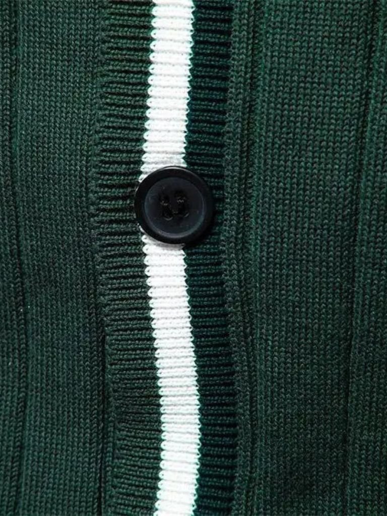 Cotton Button-Up Cardigan Sweater