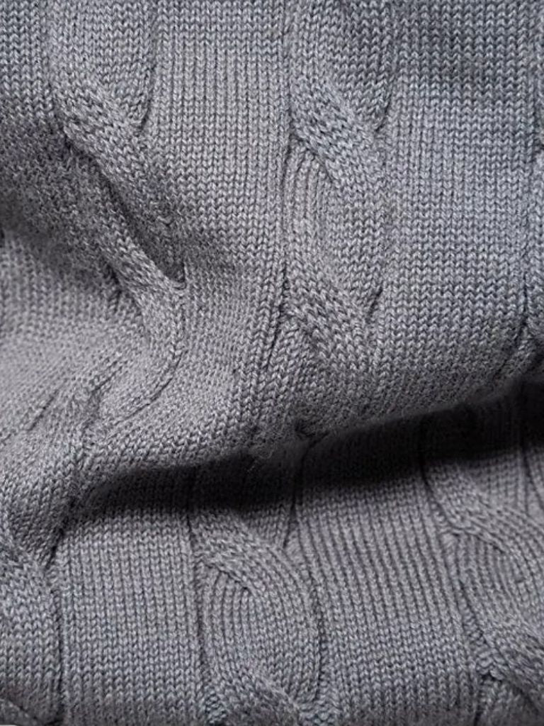 Cotton Crew Neck Pullover Sweater