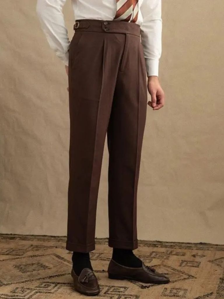 Dark Brown Garbadine Suit