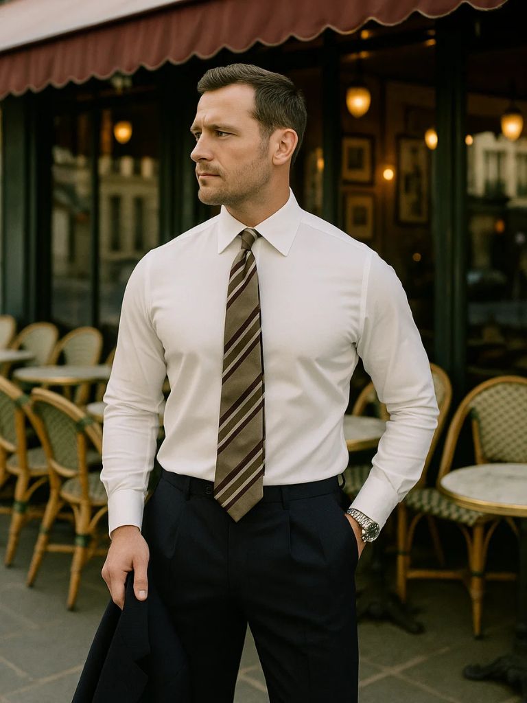 Elegant Spearpoint Collar Shirt