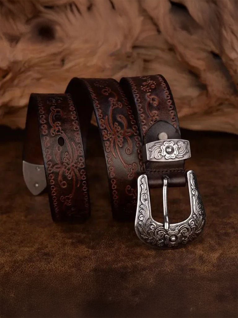 Elegant Western Leather Belt
