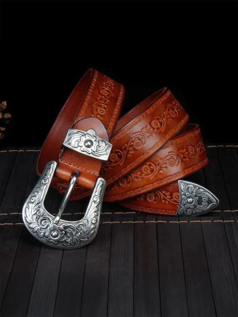 Elegant Western Leather Belt