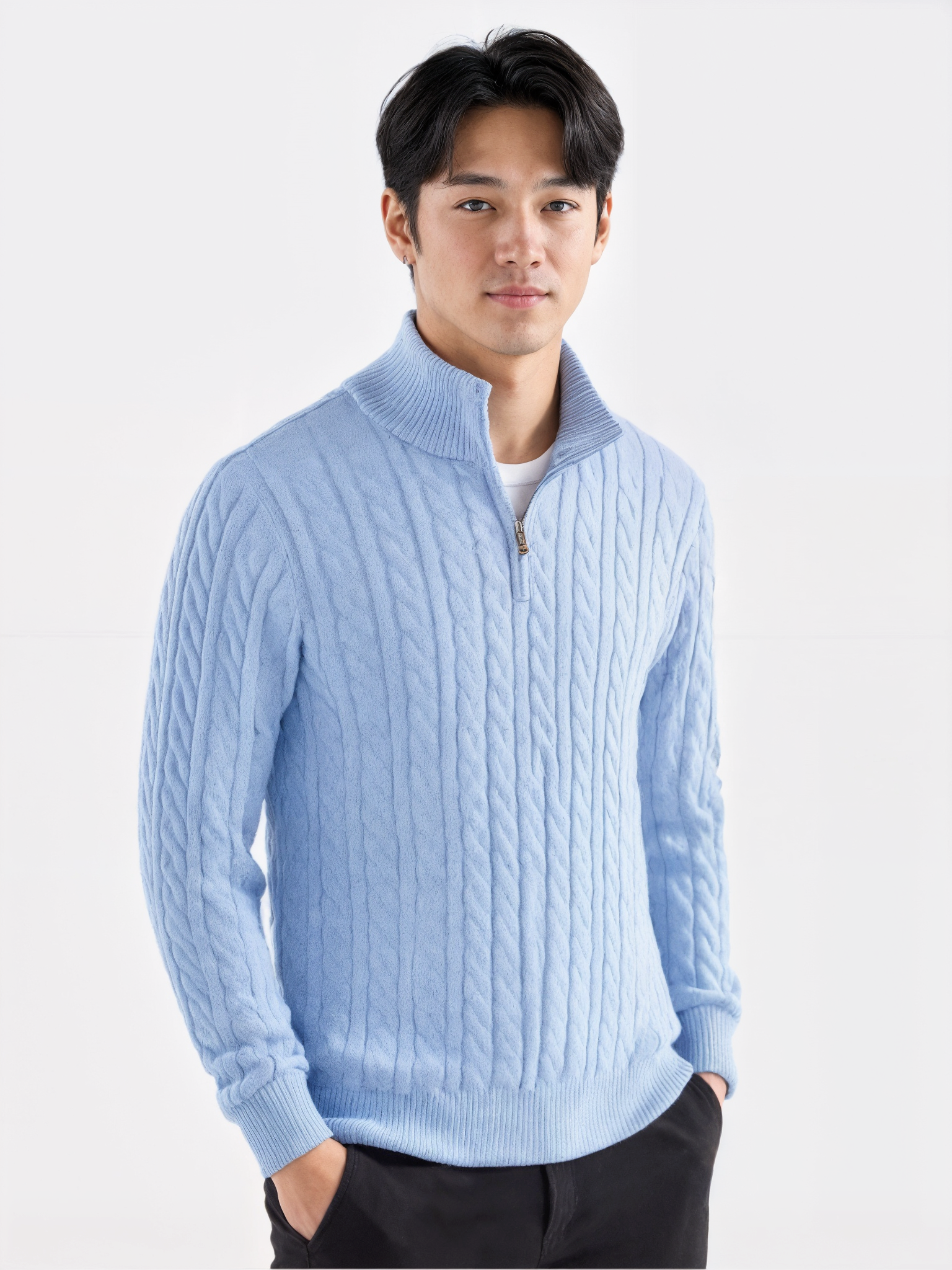 HOMMEOR Alder Zip Sweater