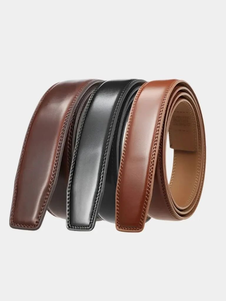 Essential Elegant Leather Belt Without Buckle