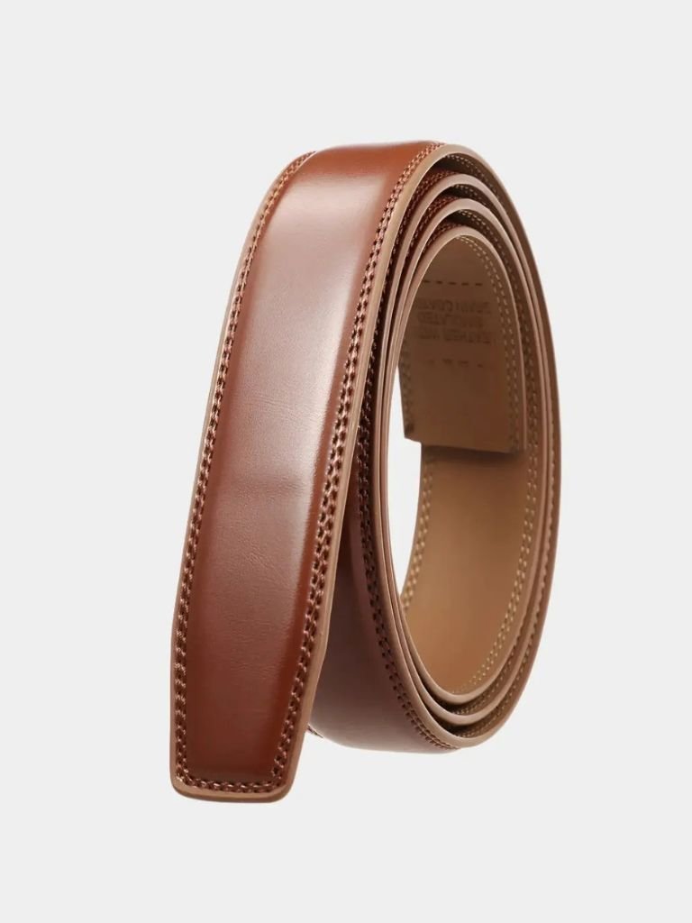 Essential Elegant Leather Belt Without Buckle