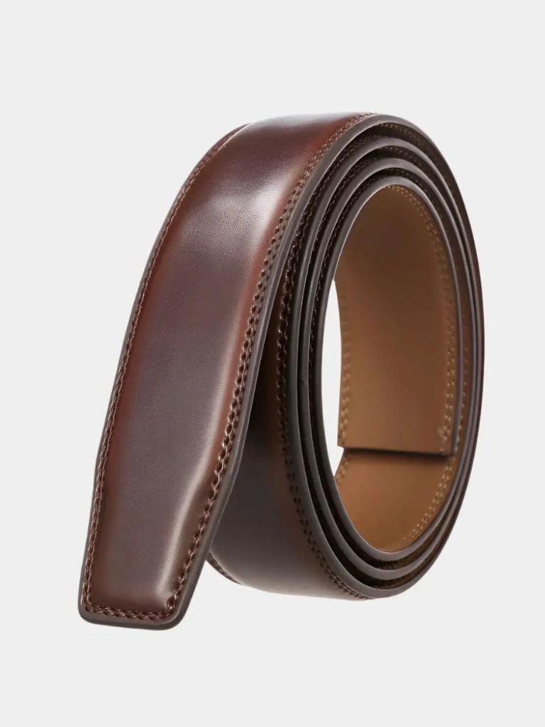 Essential Elegant Leather Belt Without Buckle