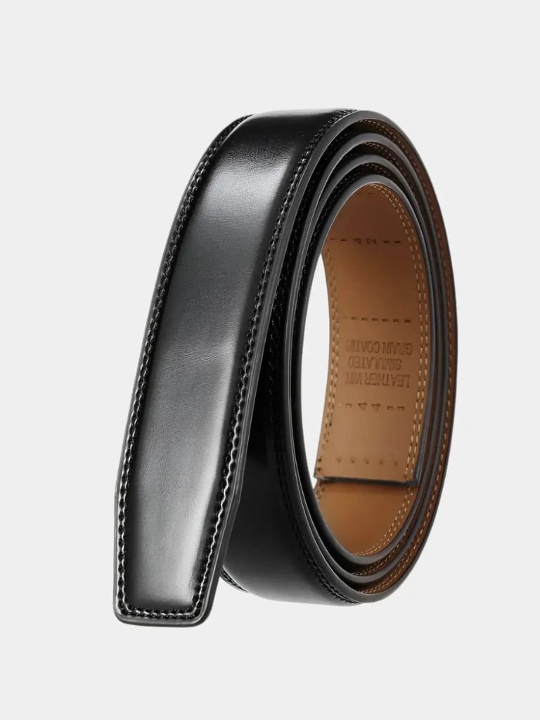 Essential Elegant Leather Belt Without Buckle