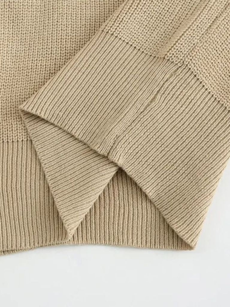 Essential Half Zip Sweater - Hommeor