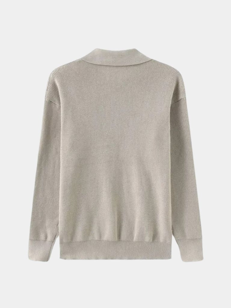 Essential Half Zip Sweater - Hommeor