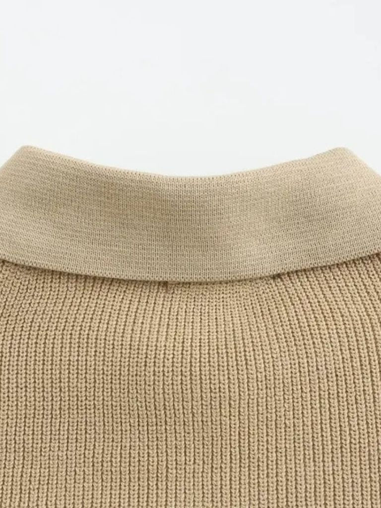 Essential Half Zip Sweater - Hommeor