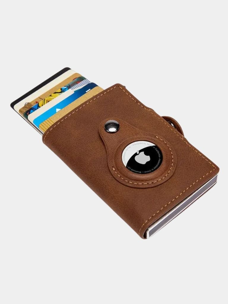 Essential Modern Wallet with AirTag Holder RFID Blocking