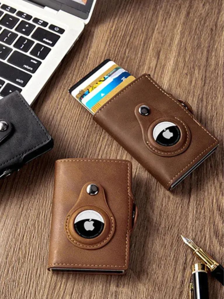 Essential Modern Wallet with AirTag Holder RFID Blocking