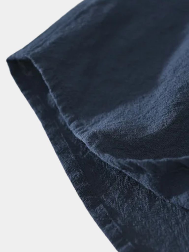 Essential Short Sleeve Linen Shirt - Hommeor