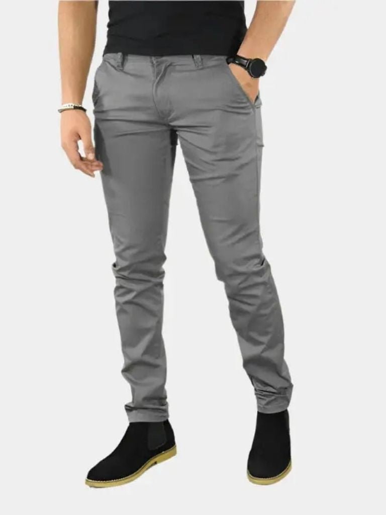 Essential Slim Fit Straight Trousers