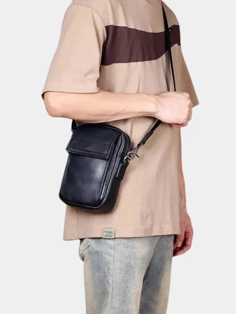 Essential Small Leather Shoulder Bag