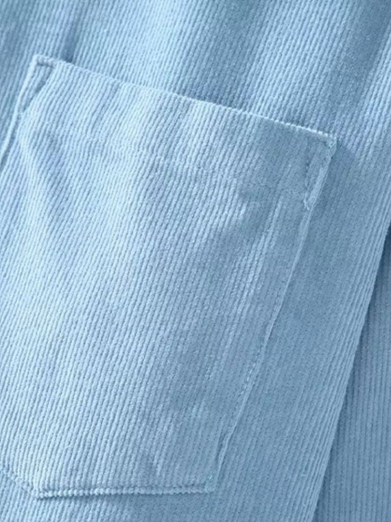 Corduroy Classic Blue Shirt