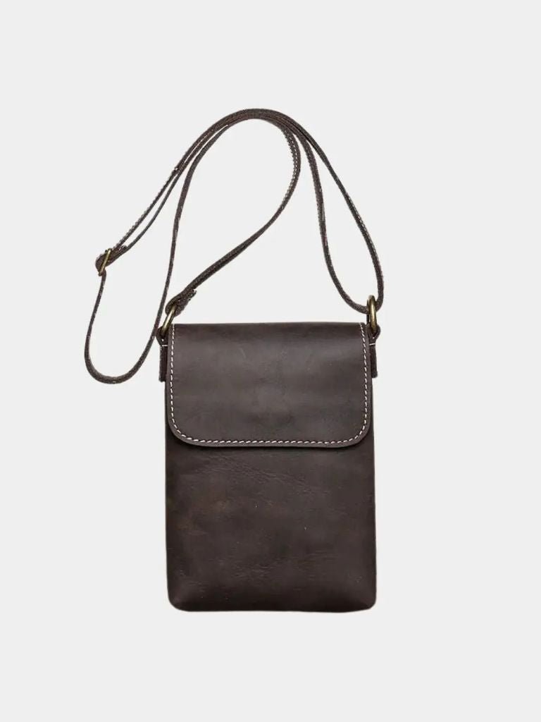 Men's Mini Leather Shoulder Bag