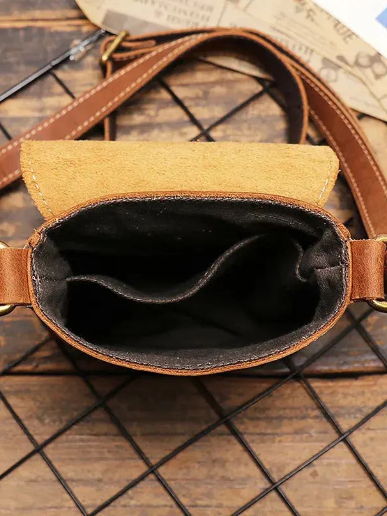 Men's Mini Leather Shoulder Bag
