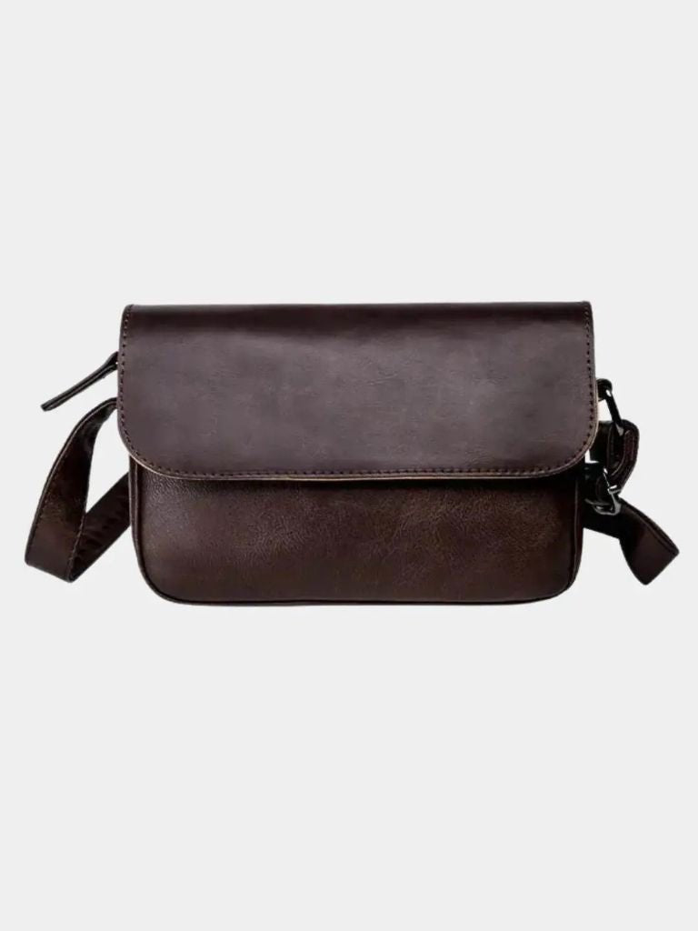 Milan Essential Leather Shoulder Bag