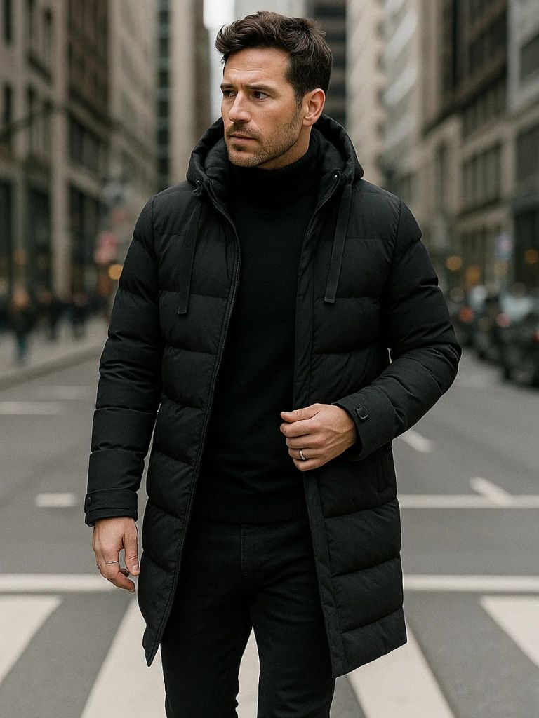 Minimalist Long Puffer Jacket