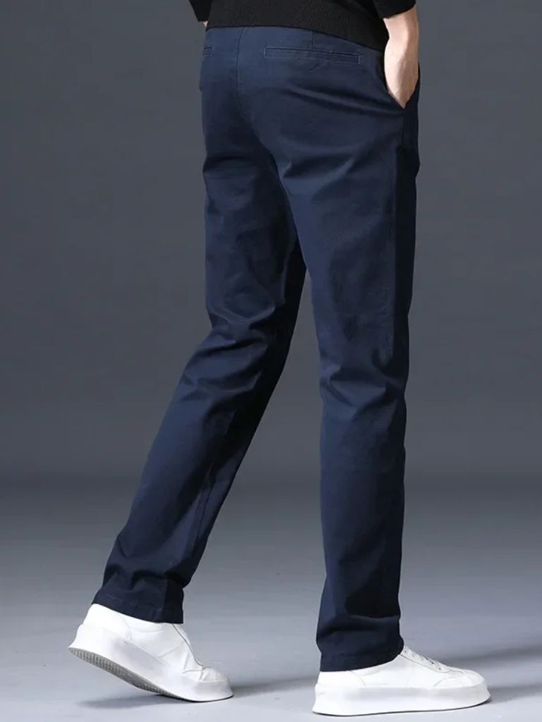 Minimalist Straight Trousers - Cross & Crown