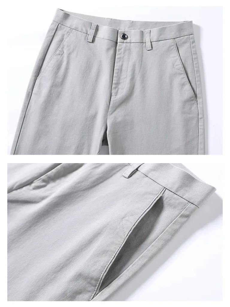 Minimalist Straight Trousers - Cross & Crown