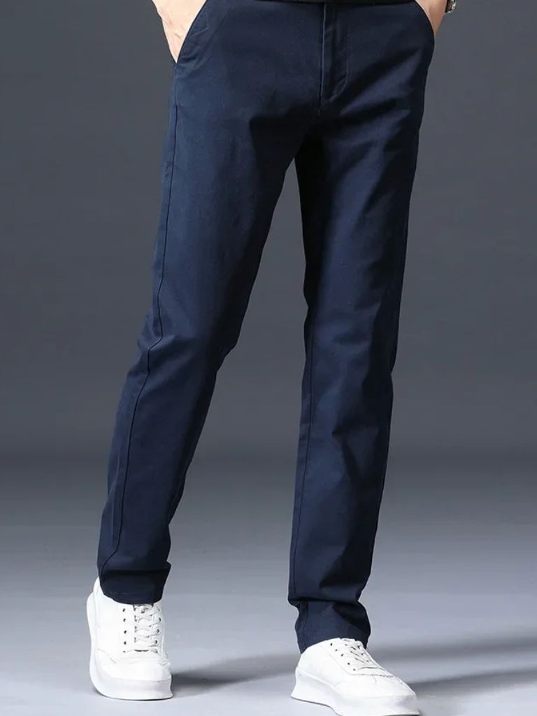 Minimalist Straight Trousers - Cross & Crown