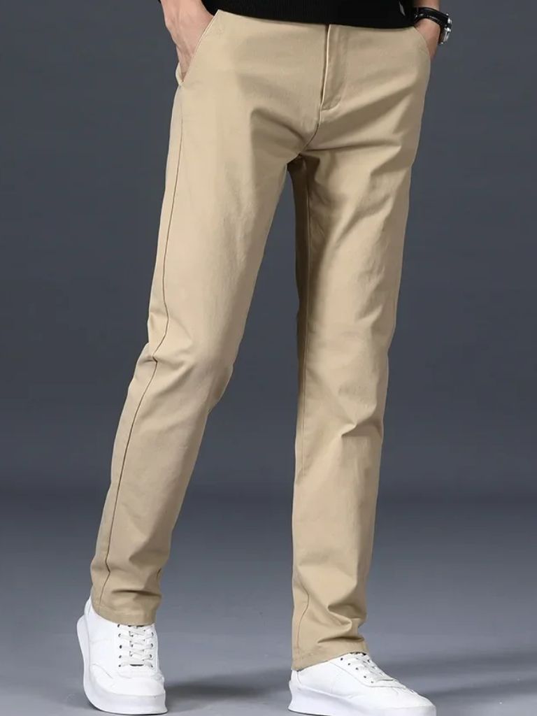Minimalist Straight Trousers - Cross & Crown