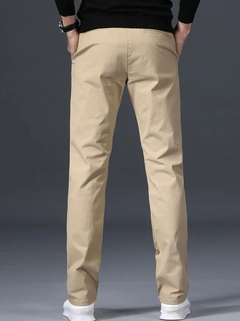 Minimalist Straight Trousers - Cross & Crown