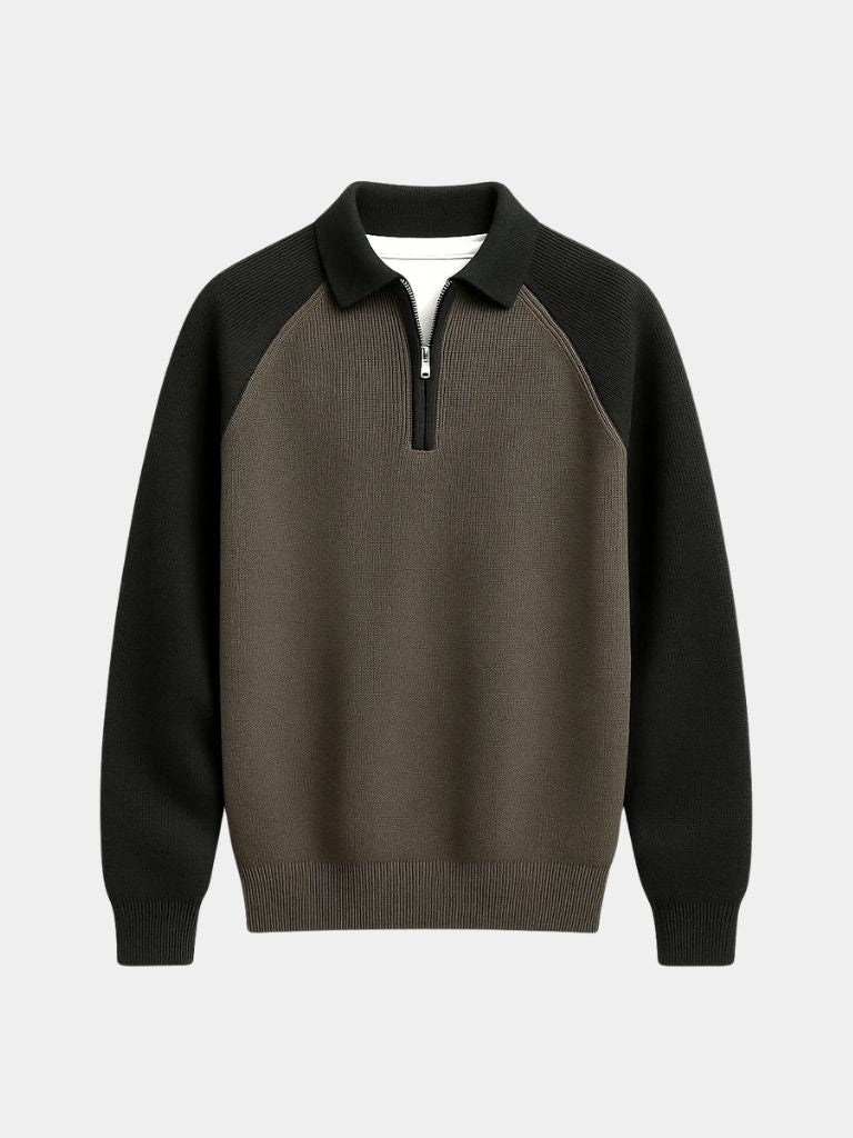 Raglan Quarter Zip Sweater