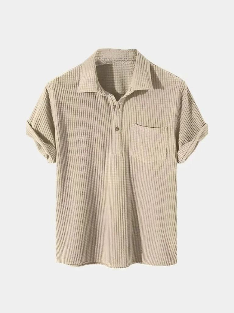 Textured Short Sleeve Shirt - Cross & Crown
