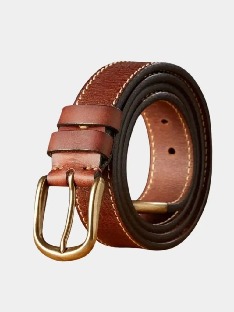 Vintage Leather Thickened Belt