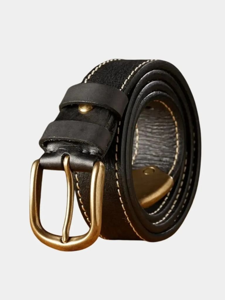 Vintage Leather Thickened Belt