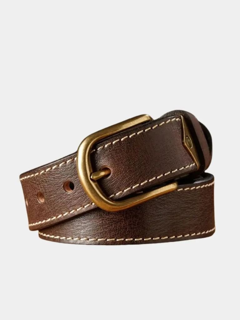 Vintage Leather Thickened Belt