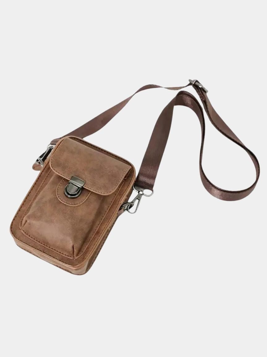Vintage Mini Leather Crossbody Shoulder Bag