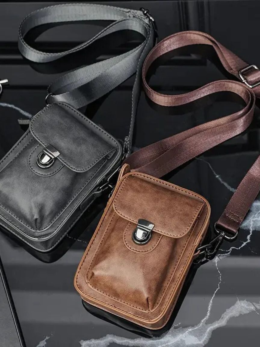 Vintage Mini Leather Crossbody Shoulder Bag