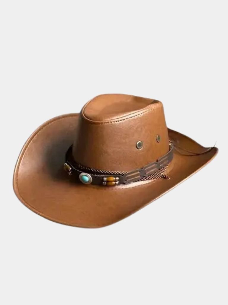 Western Cowboy Leather Hat