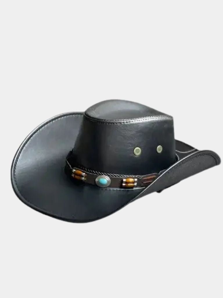 Western Cowboy Leather Hat