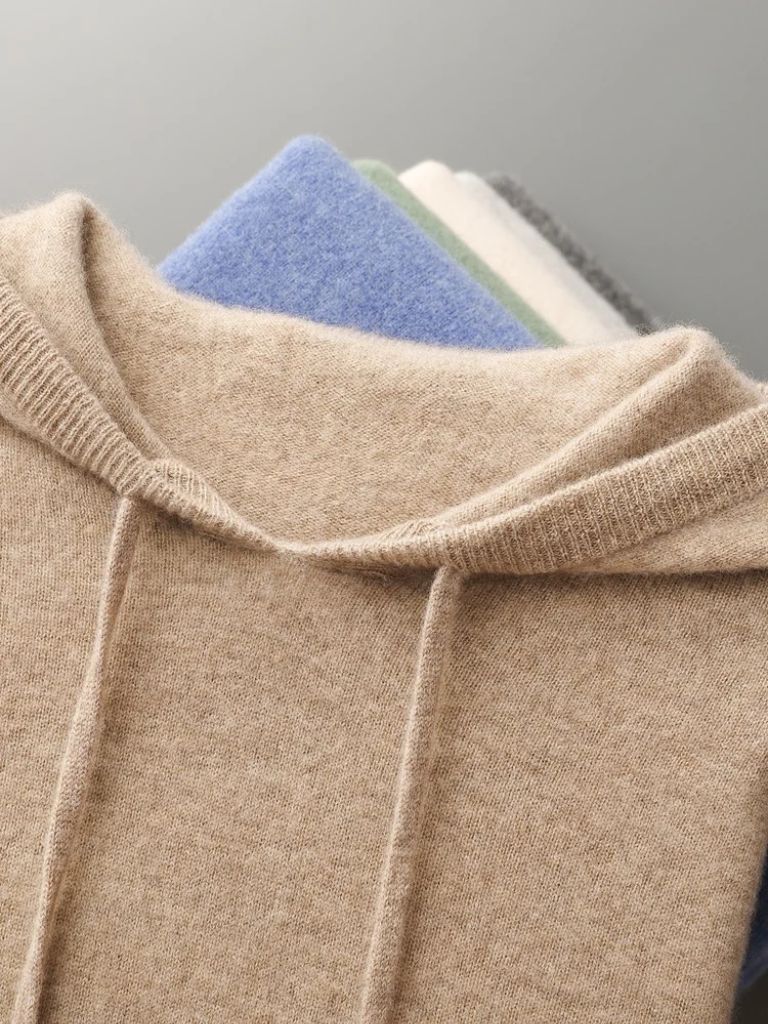 100% Cashmere Hooded Sweater