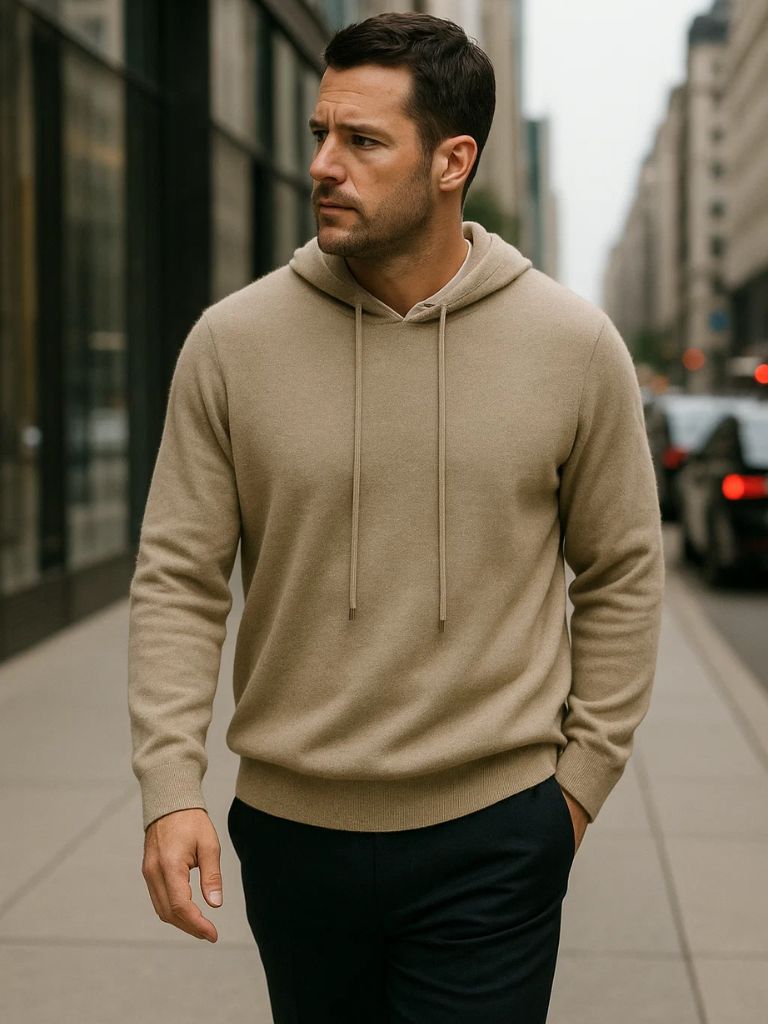 100% Cashmere Hooded Sweater
